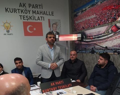 İlçe Başkanımız Sayın  Özer Sarıkaya ile Kurtköy Mahallemizin toplantısına katıldık