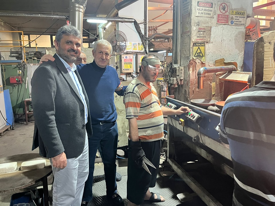 İlçemiz sanayicilerinden Akcam Firmasını Ziyaret